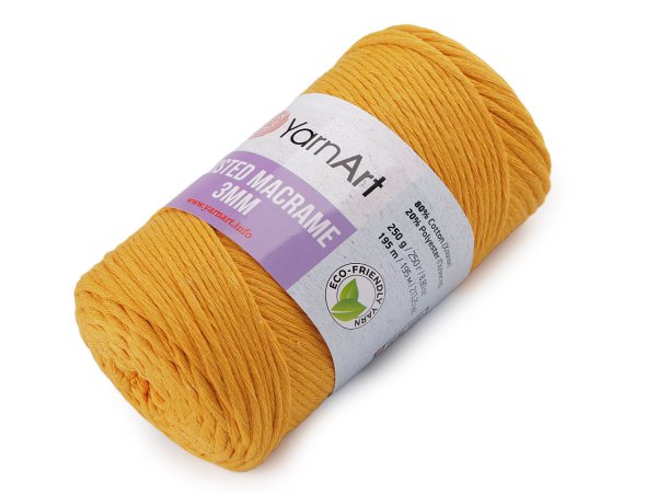 Pletací příze Twisted Macrame 250 g rozčesávací