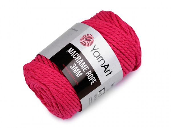 Pletací příze Macrame Rope Ø3 mm 250 g rozčesávací