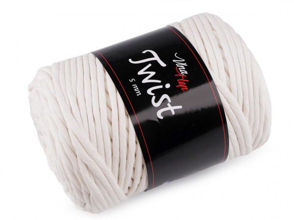 Bavlněná pletací příze Twist macrame 500 g