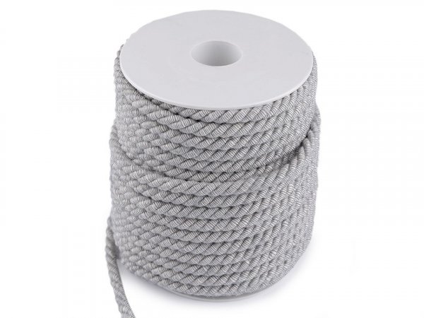 Kroucená šňůra dvoubarevná Ø6 mm macrame