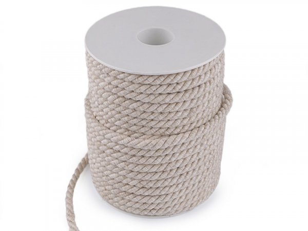 Kroucená šňůra dvoubarevná Ø6 mm macrame