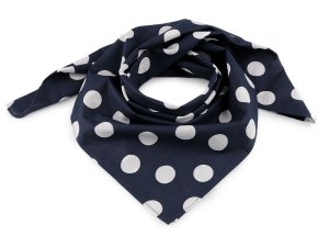Bavlněný šátek s puntíky 65x65 cm