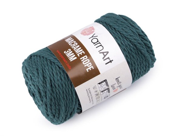 Pletací příze Macrame Rope Ø3 mm 250 g rozčesávací