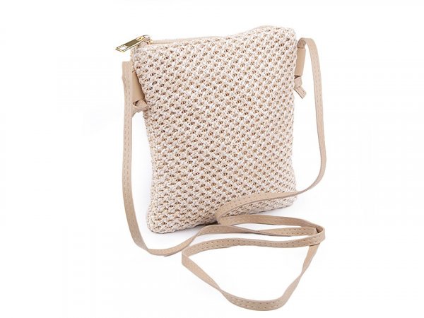 Kabelka malá  / crossbody s macrame strukturou