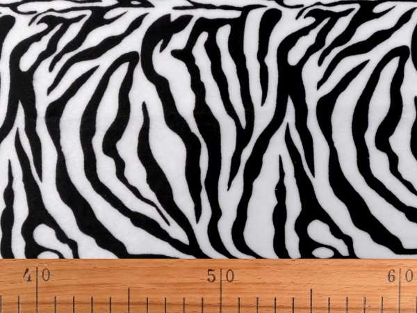 Imitace zvířecí kůže / kožešina zebra