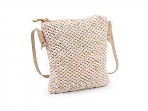 Kabelka malá  / crossbody s macrame strukturou