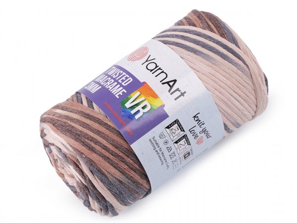 Pletací příze Twisted Macrame 250 g rozčesávací