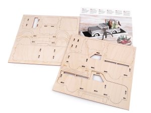 Kreativní sada dřevěné 3D puzzle automobil