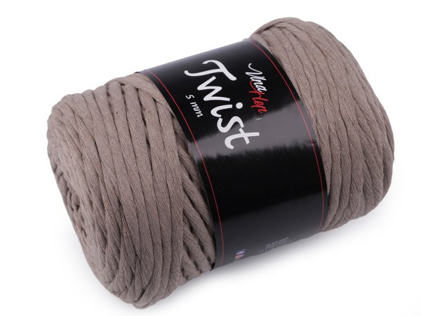 Bavlněná pletací příze Twist macrame 500 g