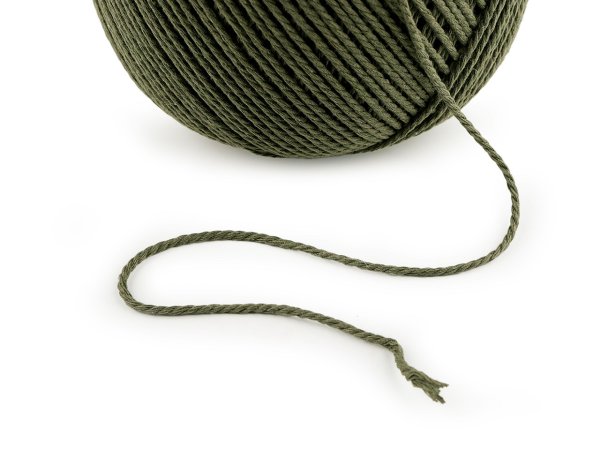 Bavlněná příze macrame Ø2 mm