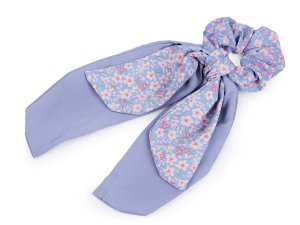 Gumička scrunchie do vlasů s mašlí