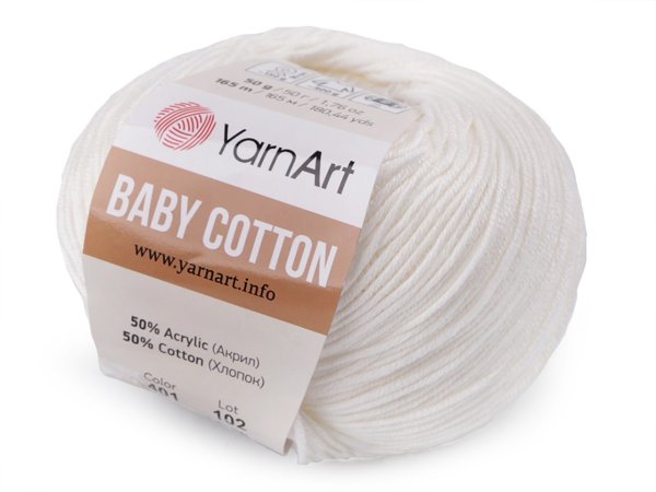 Pletací příze Baby Cotton 50 g