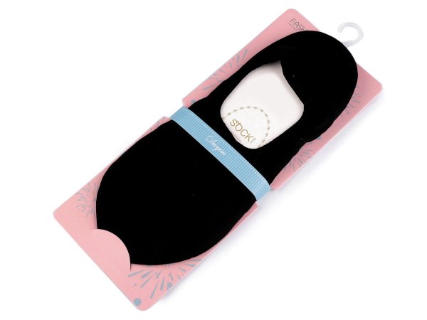 Dámské / dívčí bavlněné ponožky do tenisek / balerín se silikonem a protiskluzem