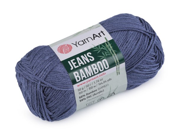 Pletací příze Jeans Bamboo 50 g