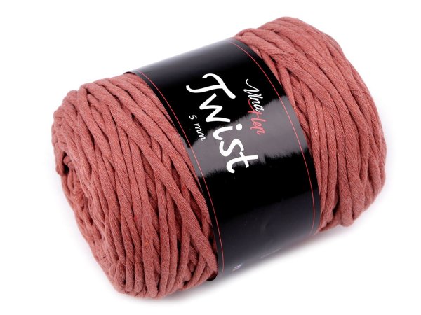 Bavlněná pletací příze Twist macrame 500 g