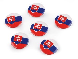 Brož / placka vlajka Slovenská republika Ø3,5 cm