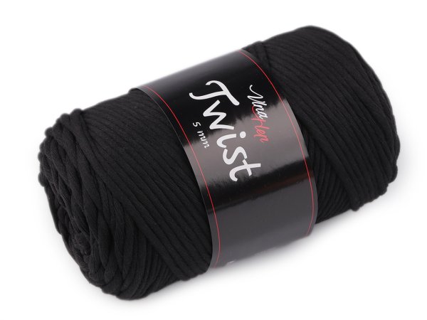 Bavlněná pletací příze Twist macrame 500 g rozčesávací