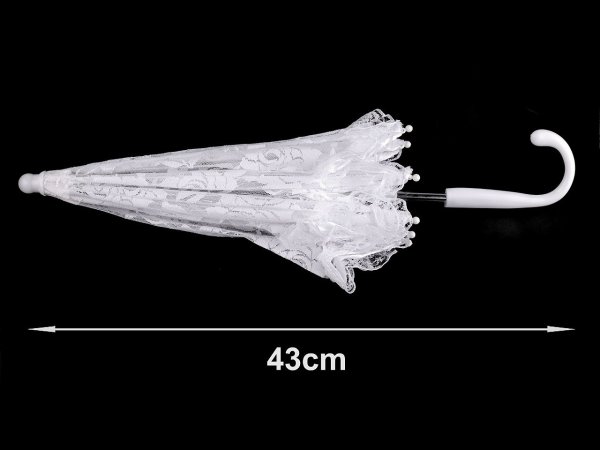 Svatební krajkový deštník mini pro družičky