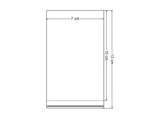 PP sáček s lepicí klopou 7x10 cm