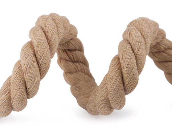 Bavlněná šňůra kroucená Ø20 mm macrame