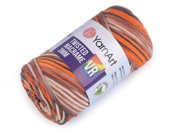 Pletací příze Twisted Macrame 250 g rozčesávací