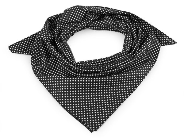 Bavlněný šátek s puntíky 65x65 cm