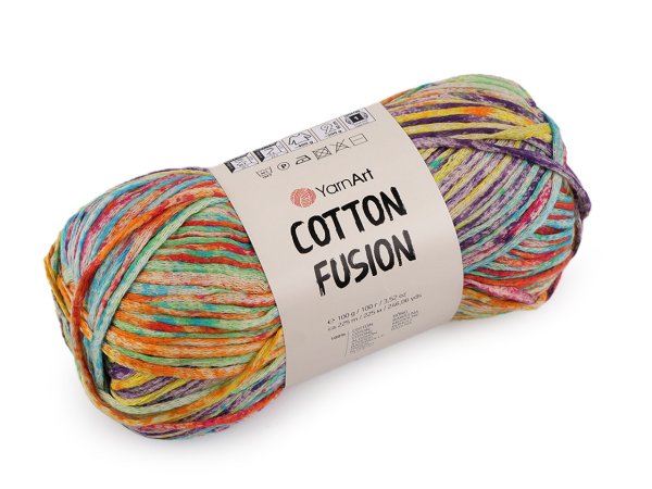 Bavlněná pletací příze Cotton Fusion 100 g