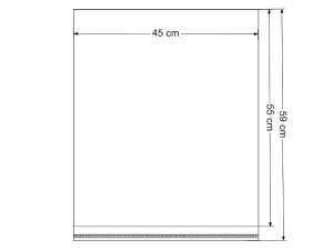 PP sáček s lepicí klopou 45x55 cm