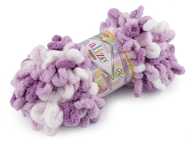 Pletací příze Alize Puffy color 100 g