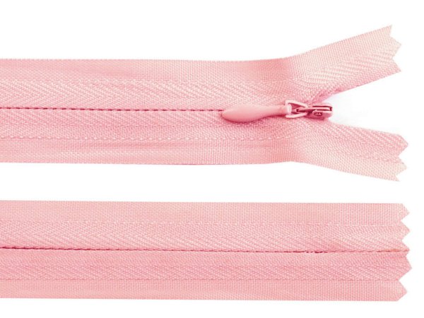 Spirálový zip skrytý No 3 délka 25 cm
