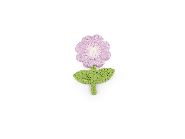 Vyšívaný květ 2,4x3,7 cm