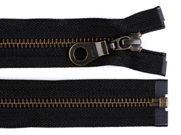 Staromosazný zip YKK No 5 délka 60 cm bundový